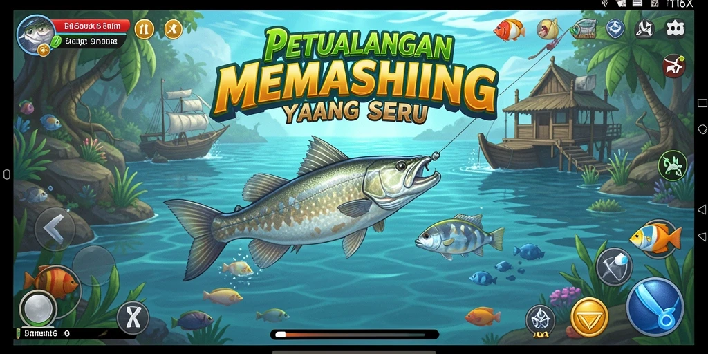Gameplay seru 116X menampilkan pengalaman memancing yang mendebarkan.