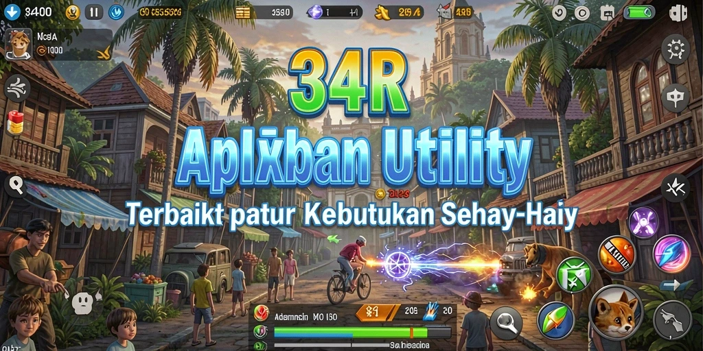 Screenshot utama aplikasi 34R yang menampilkan fitur-fitur Utilitinya.