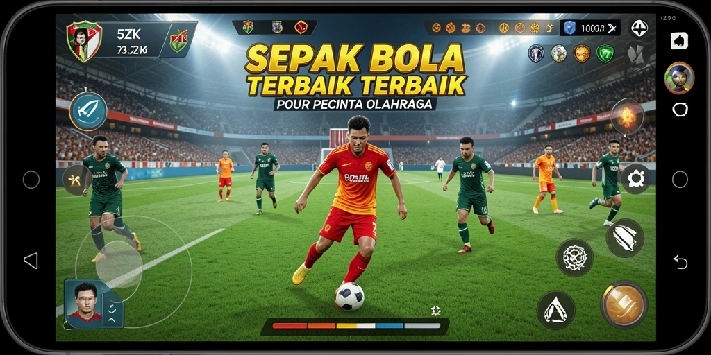 Tangkapan layar gameplay 5ZK yang menampilkan momen mendebarkan di lapangan.