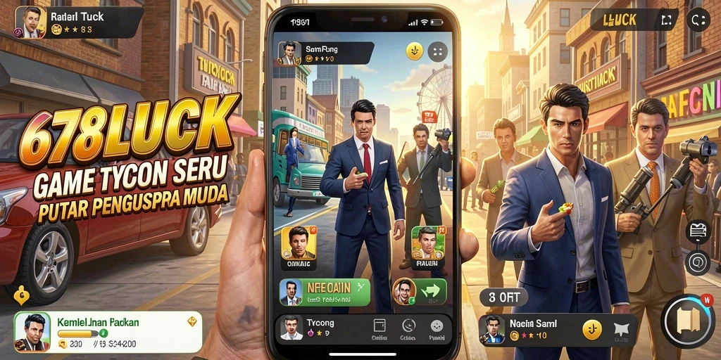 Screenshot gameplay 678LUCK yang menampilkan pengelolaan bisnis.