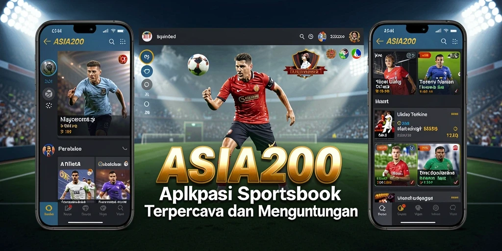 Tampilan gameplay Sportsbook dari aplikasi ASIA200.