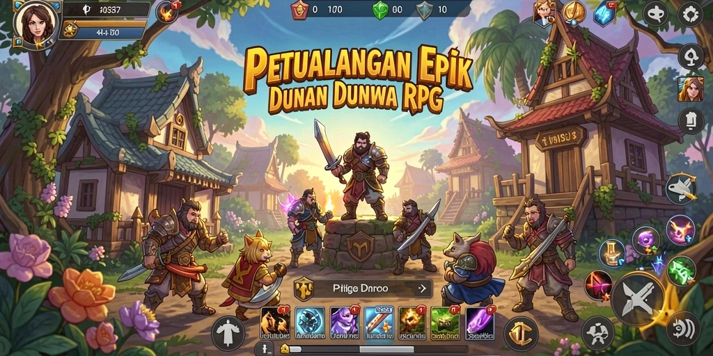 Tampilan gameplay F7F7 yang mendebarkan dalam dunia RPG.