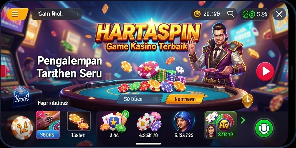 Gameplay menarik HARTASPIN yang penuh aksi Kasino.