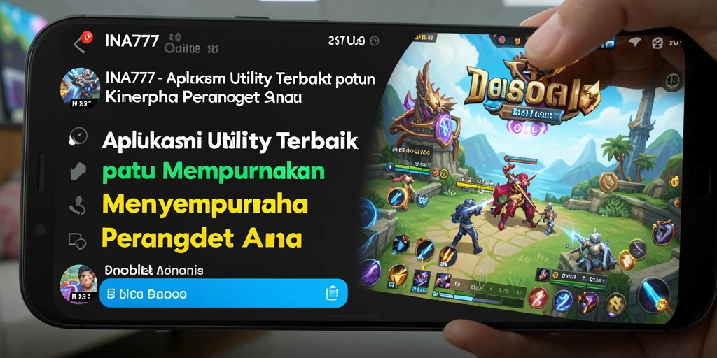 Tampilan screenshot utama INA777 yang menunjukkan fitur utility yang bermanfaat.