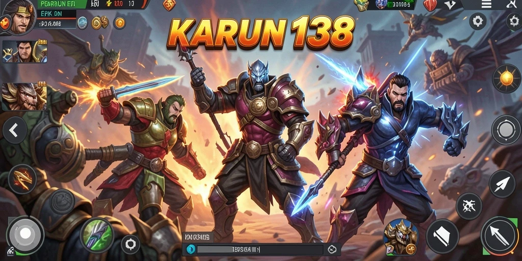 Tampilan gameplay KARUN138 yang penuh aksi dan seru.