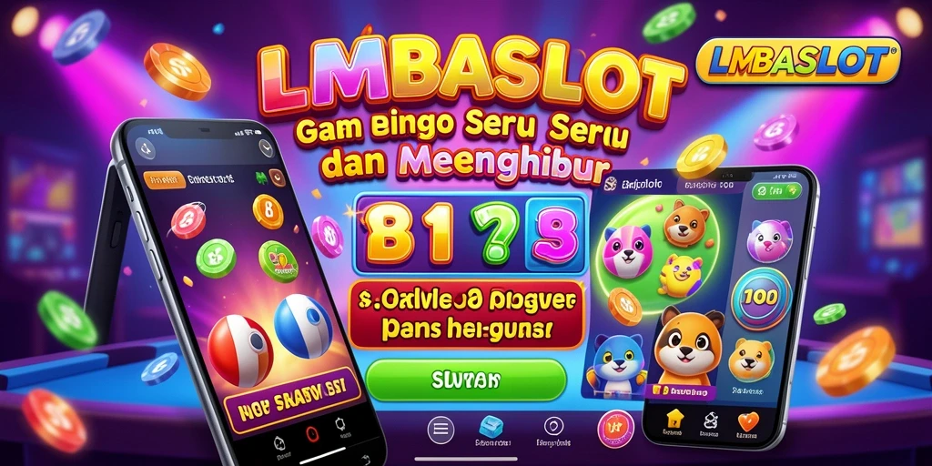 Tangkapan layar gameplay LMBASLOT yang menampilkan keseruan bermain Bingo.