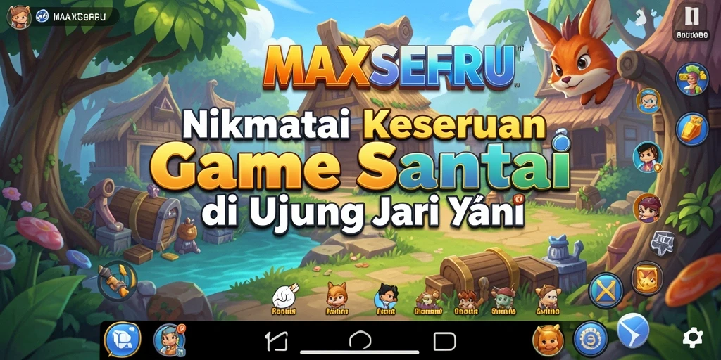 Screenshot gameplay <strong>MAXSERU</strong> menunjukkan keseruan bermain dengan teman.