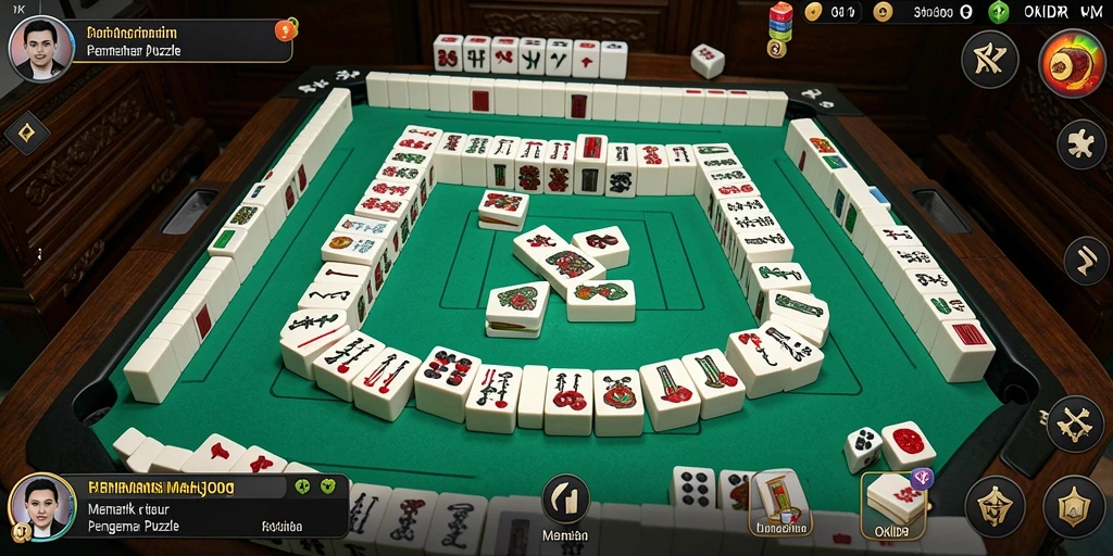 Screenshot gameplay OKIDR menampilkan keseruan permainan Mahjong yang penuh tantangan.