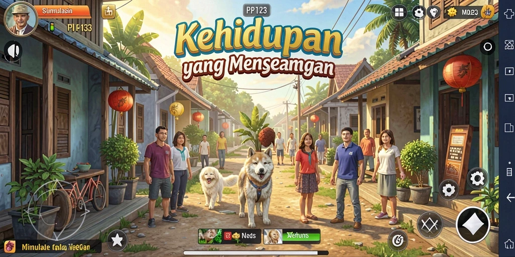 Screenshot PP123 menampilkan gameplay simulasi yang menarik dan interaktif.