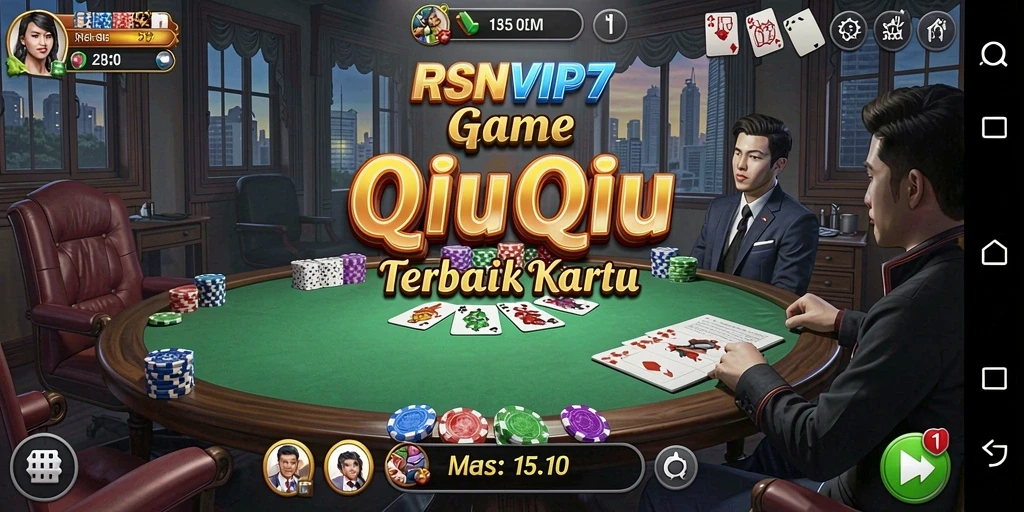 Tampilan gameplay RSNVIP7 dengan aksi QiuQiu yang menarik.