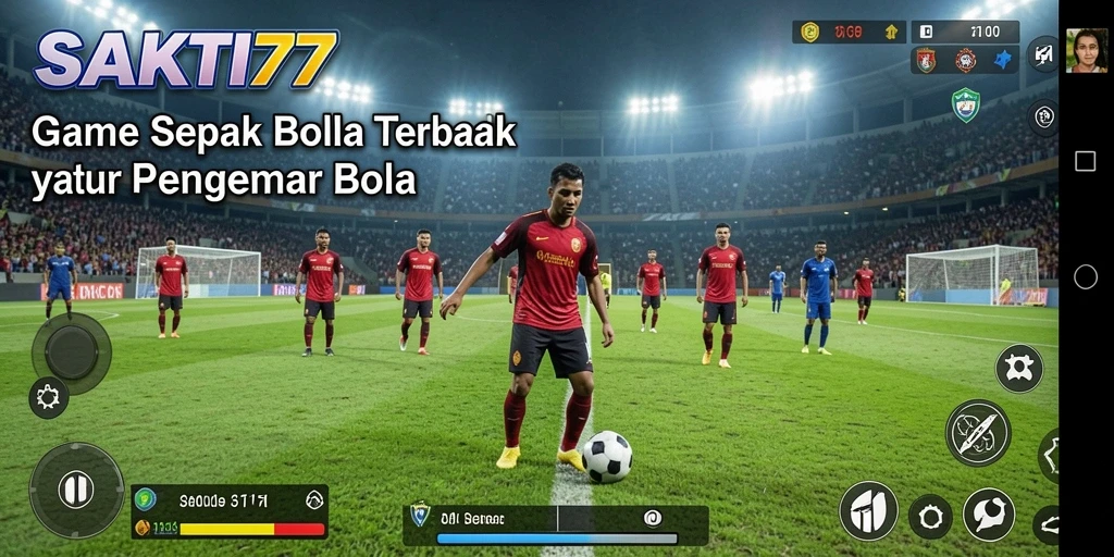 Tampilan gameplay SAKTI77 yang mendebarkan dalam pertandingan sepak bola.