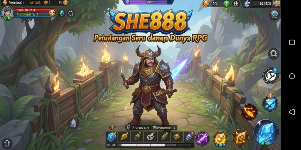 Tampilan gameplay RPG yang menakjubkan dan mendalam.