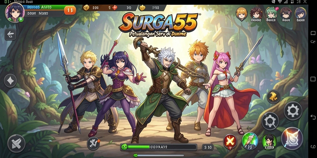 Gameplay seru dalam dunia Anime yang penuh warna.