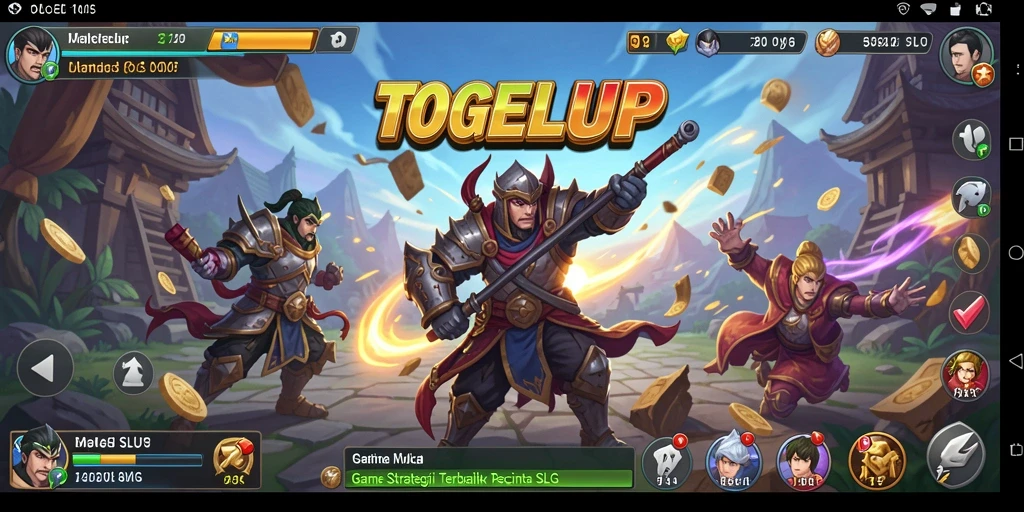 Tampilan gameplay dinamis dalam TOGELUP yang menarik.