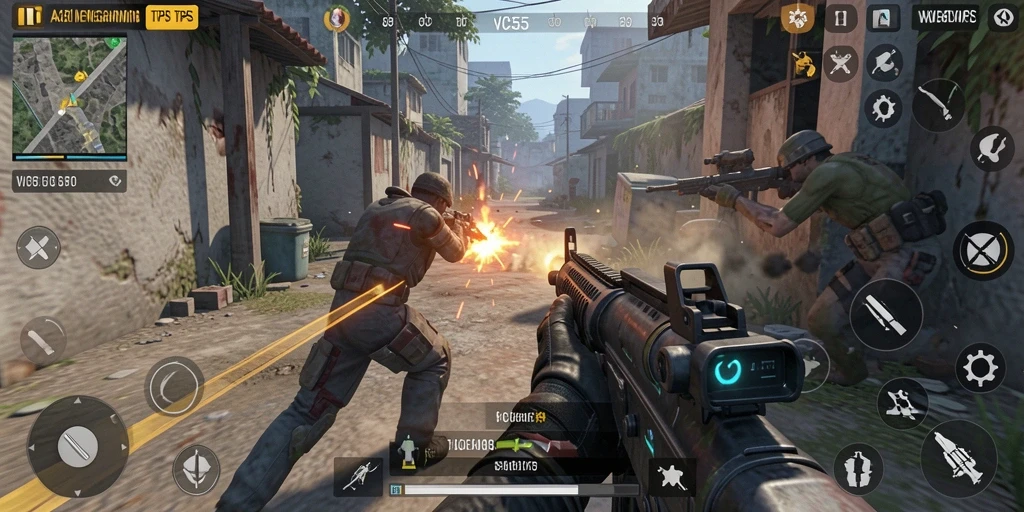 Gameplay VC55 menegangkan dengan aksi adrenaline tinggi.